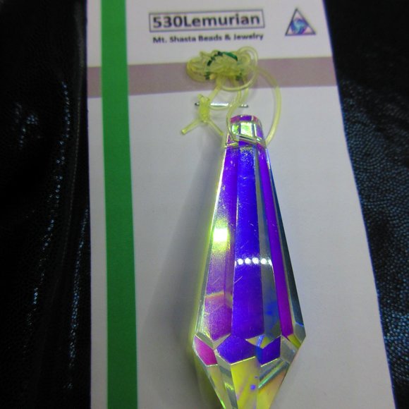 Faceted Glass Chandlier Drop - Picture 3 of 3